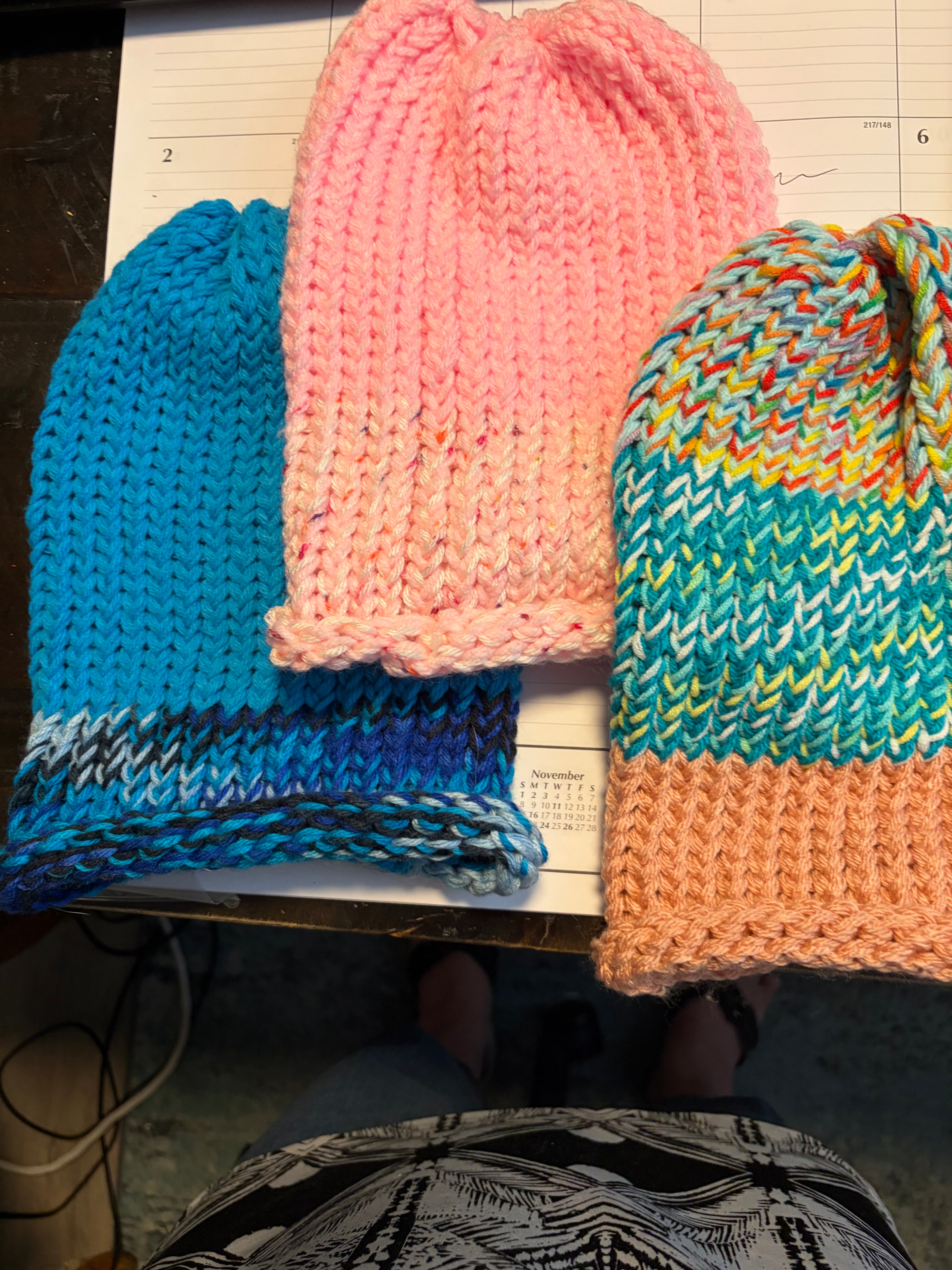 Hand-Knitted Beanie Hat